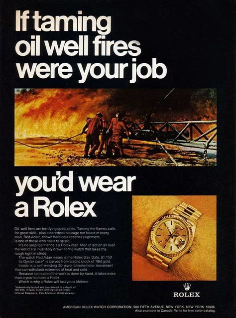 rolex commercial|Rolex ads from the past.